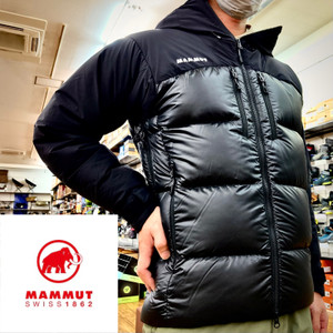 雪山で使えるミドルウエイトダウンジャケット『マムート　グラビティ―Pro イン フーデッドジャケット』